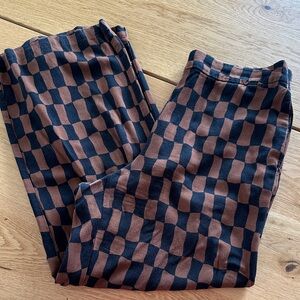 Checkered dress pants